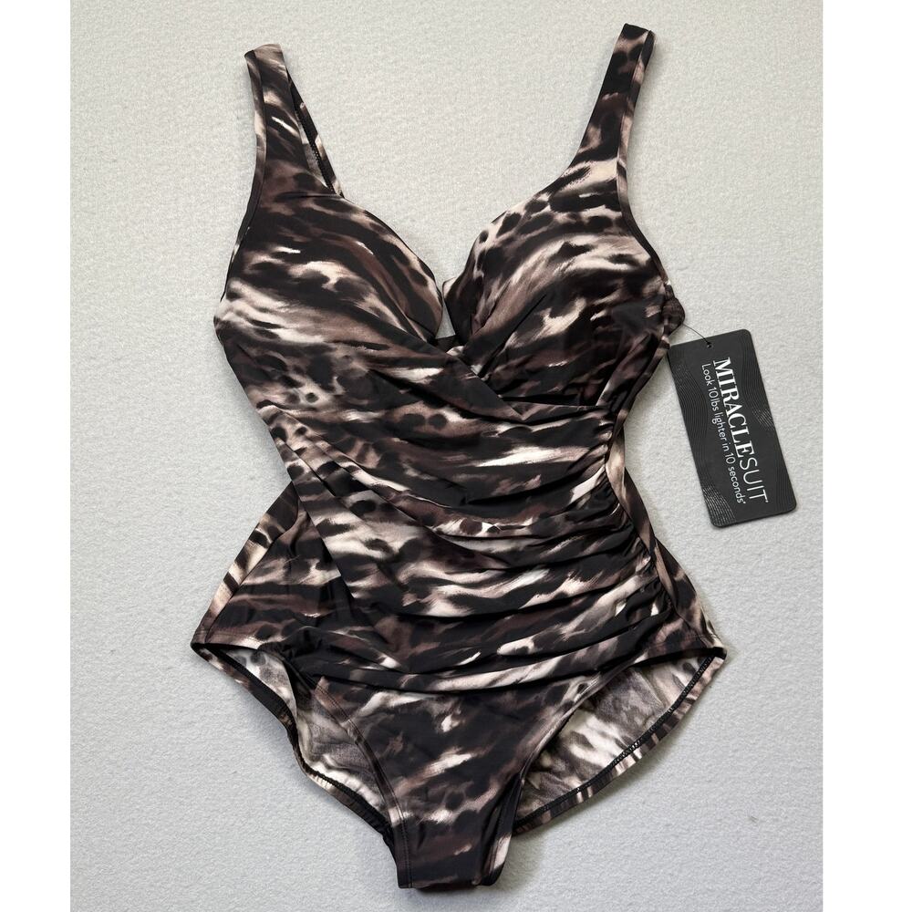 Miraclesuit Women's Tempest Escape Underwire One-Piece Swimsuit black 14 $186